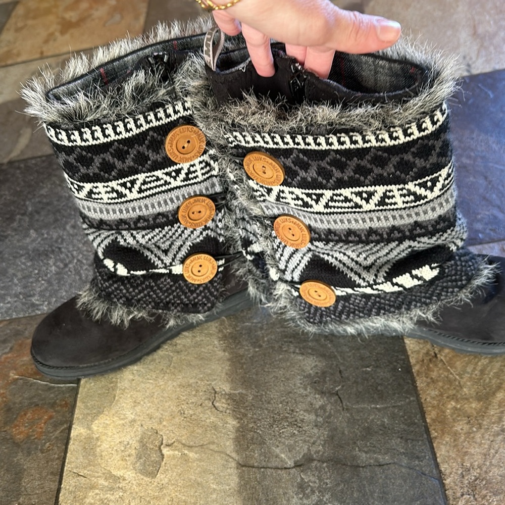 Muk Luks Women’s Size 6 Boot With Removable Outer… - image 2
